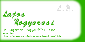 lajos mogyorosi business card